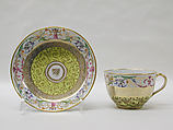 Teacup and saucer, Barr, Flight and Barr, Porcelain, British, Worcester